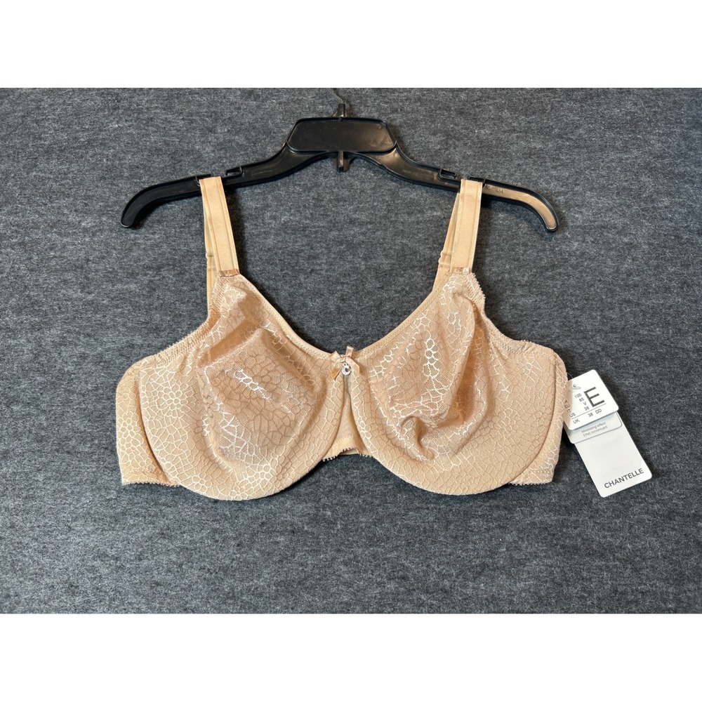 Chantelle C Magnifique Minimizer Bra Floral Women's 38DD Nude Lace C18910